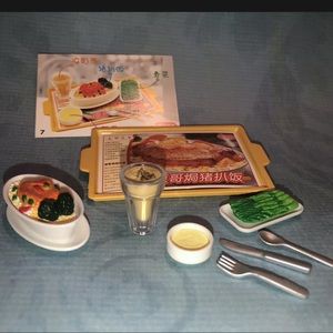 Orcara Miniature 2009 My‎ Lovely Fast Food No. 7 Pork Chops Rice Tray B07